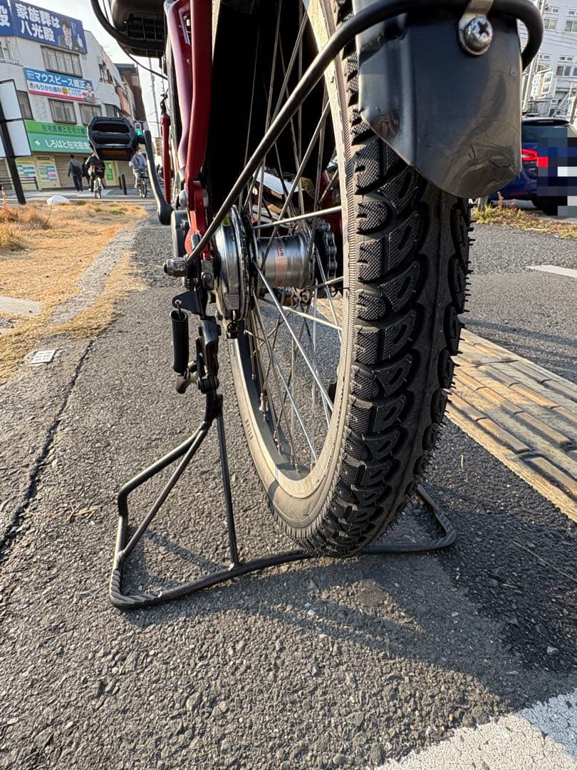 中古20㌅ブリヂストン電動アシスト自転車　12Ah4点灯　大阪　016番