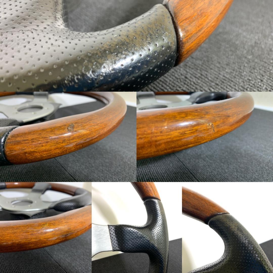 モモ ファイター ホーンボタン＆リング付 レザー＆ウッド 旧車 希少 廃番モデル