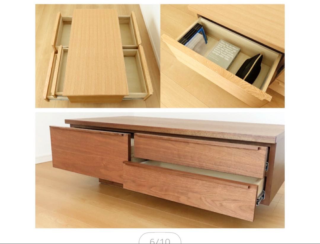 ウォールナット材 センターテーブル 120cm