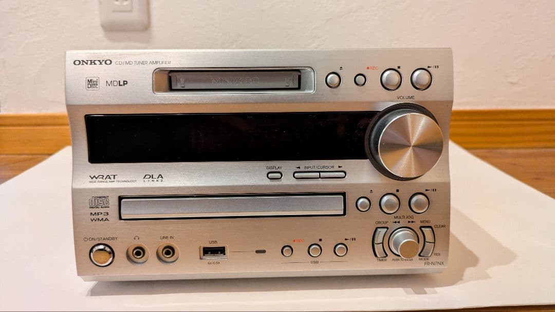【美品】ONKYO FR-N7NX CD/MDコンポ スピーカー付