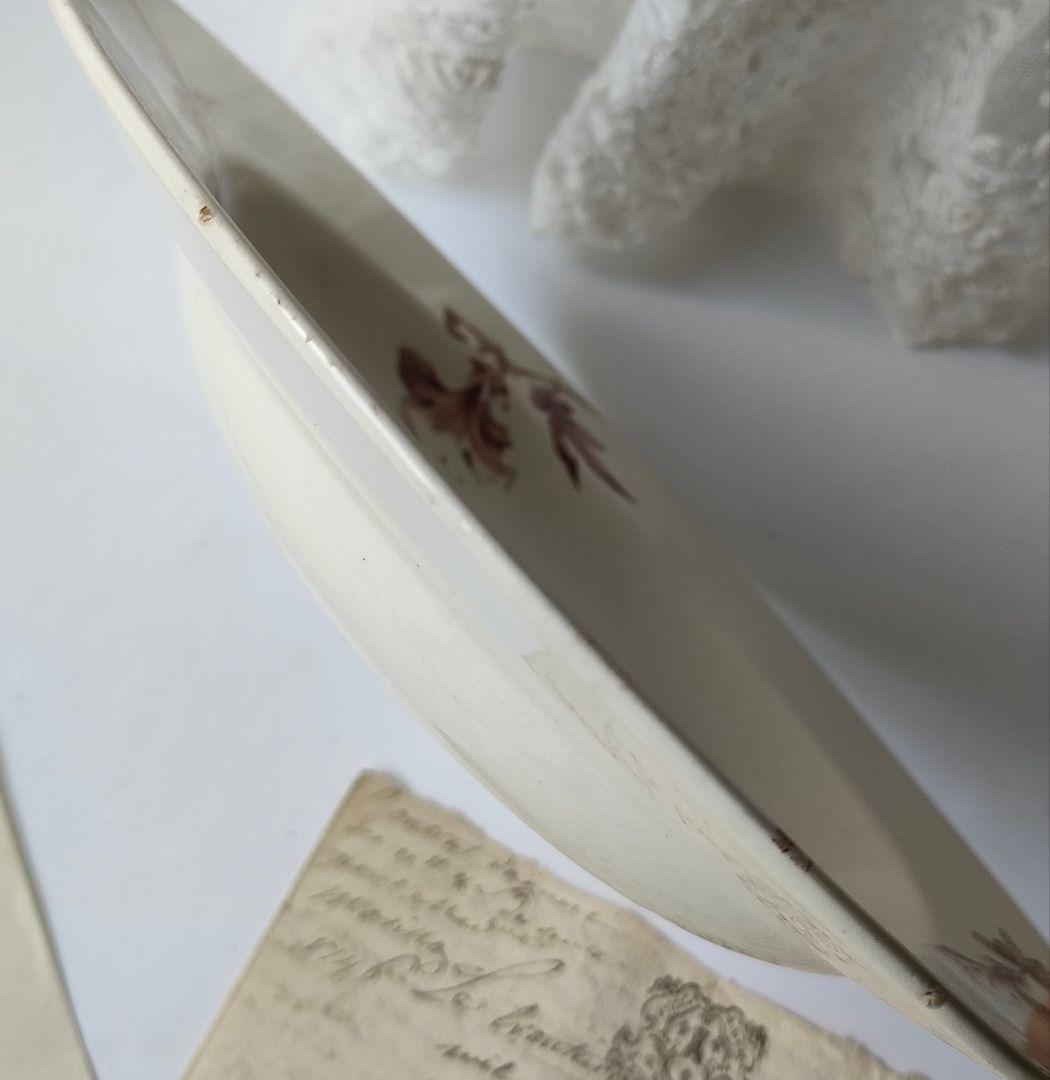 希少　美品　リュネビル　アザレア　深皿　フランスアンティーク