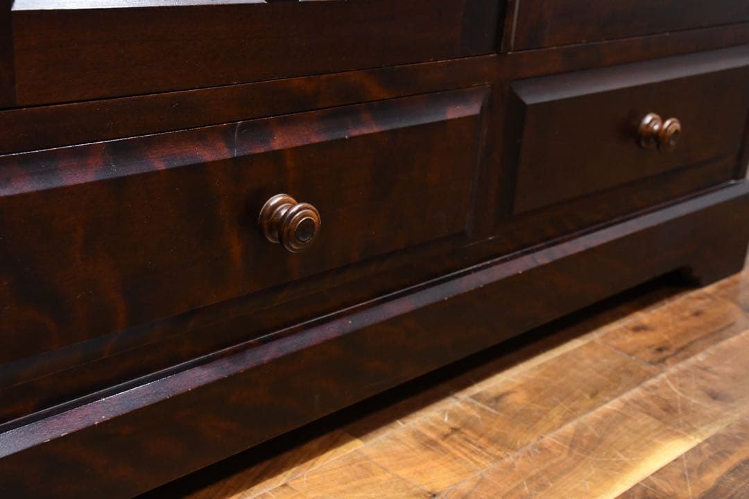 DDC21 北海道民芸家具 ブックキャビネット 本棚 書棚 カバ/樺 無垢材