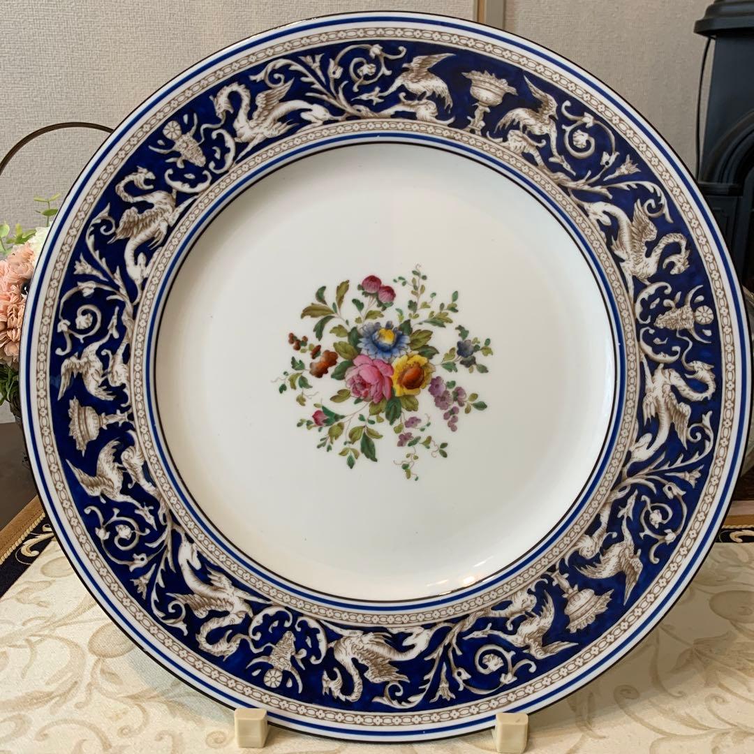 希少　ウェッジウッド　フロレンティーン　コバルト　27cm ディナープレート