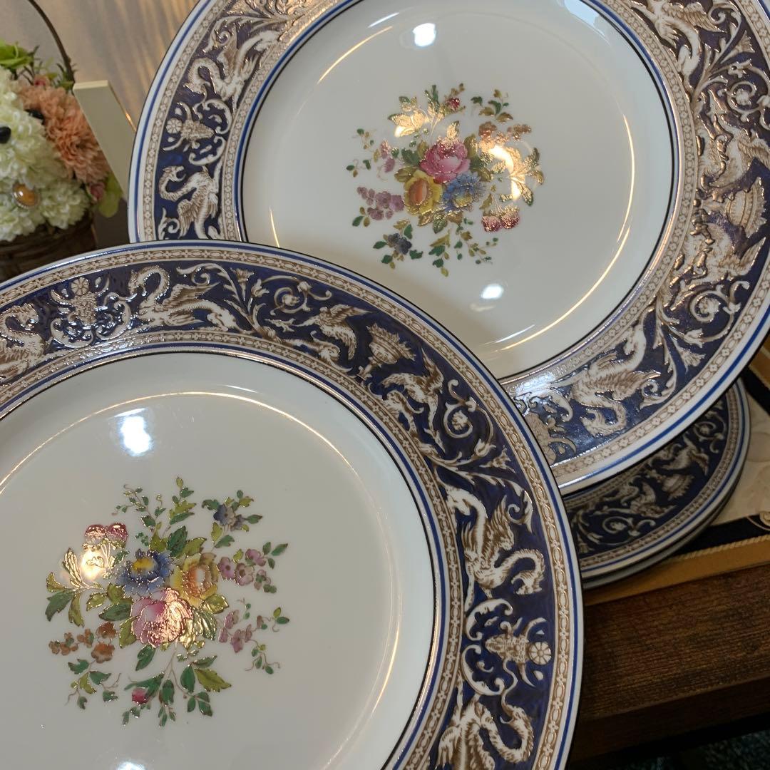 希少　ウェッジウッド　フロレンティーン　コバルト　27cm ディナープレート