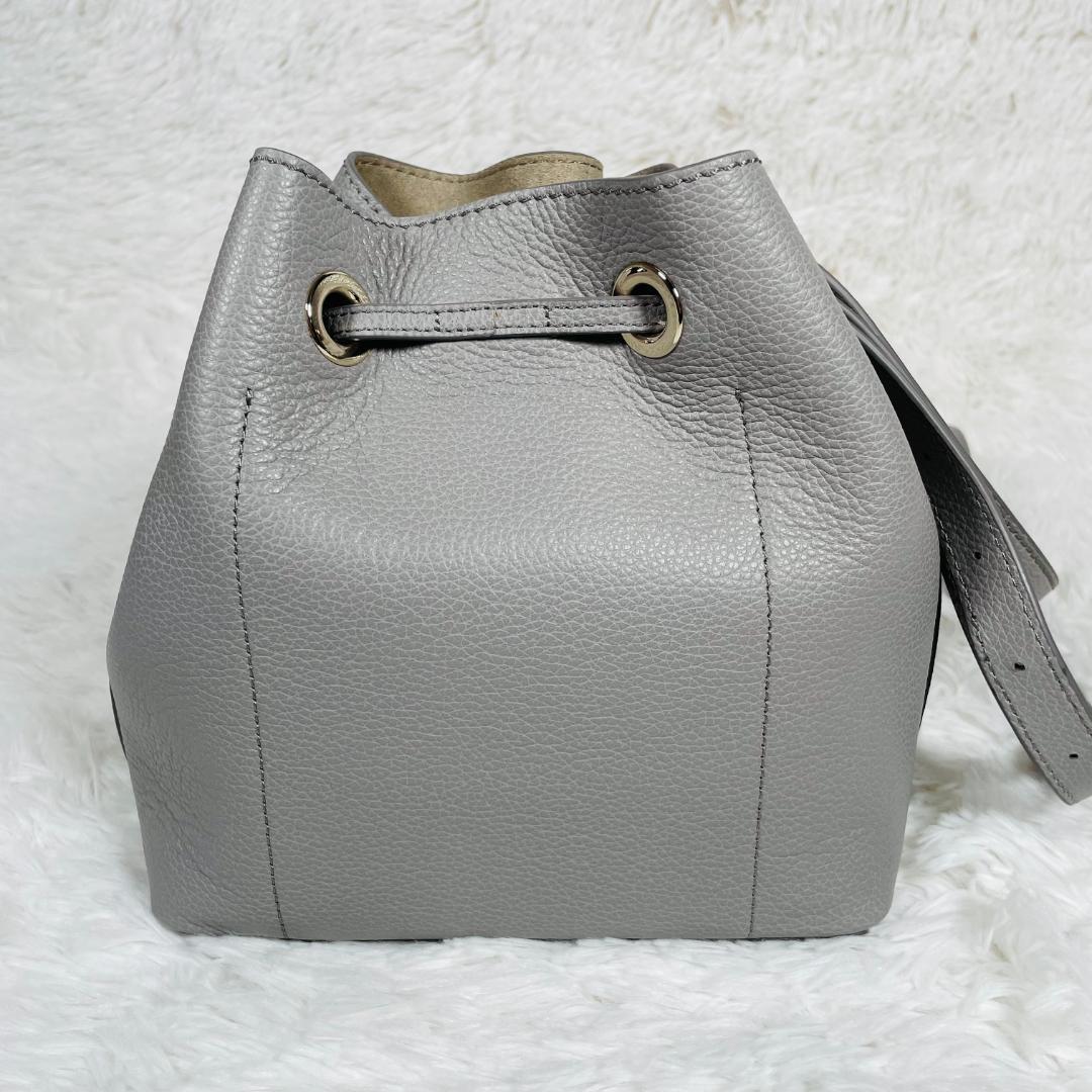 新品未使用 FURLA フルラ コスタンザ ショルダーバッグ グレー 巾着