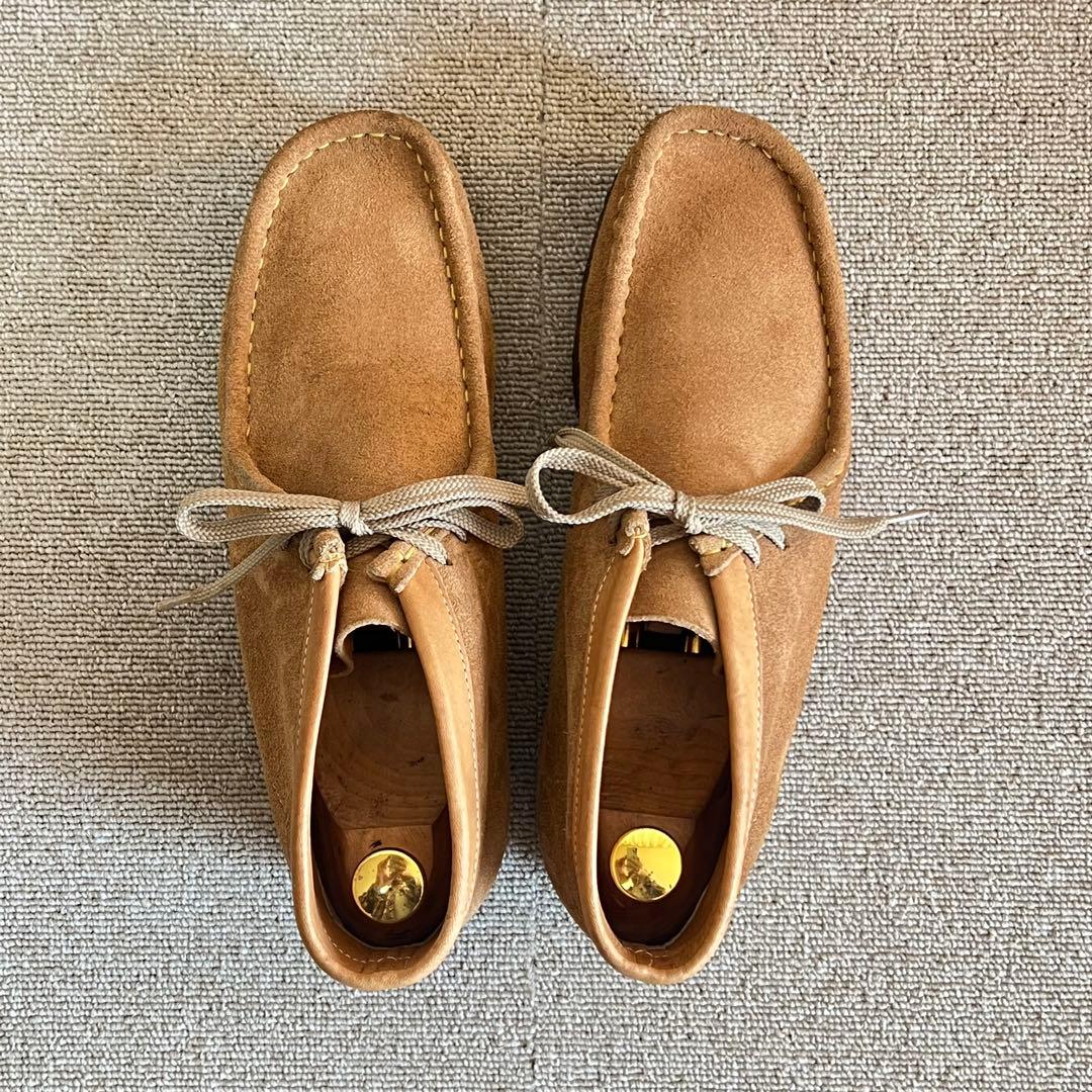 クラークス ワラビー Clarks ライトブラウン スエード UK7.5