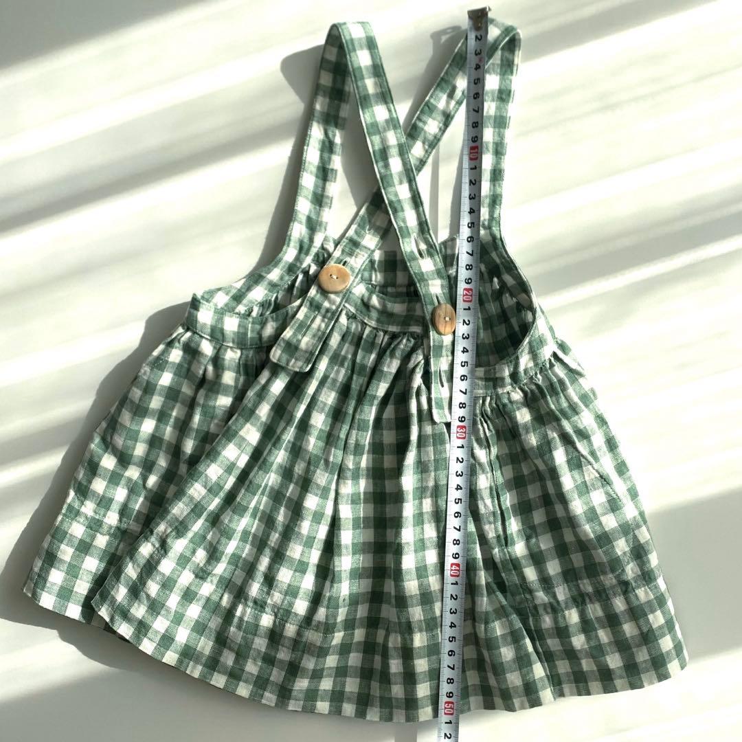 ボトムス soor ploom eloise pinafore gingham 3y