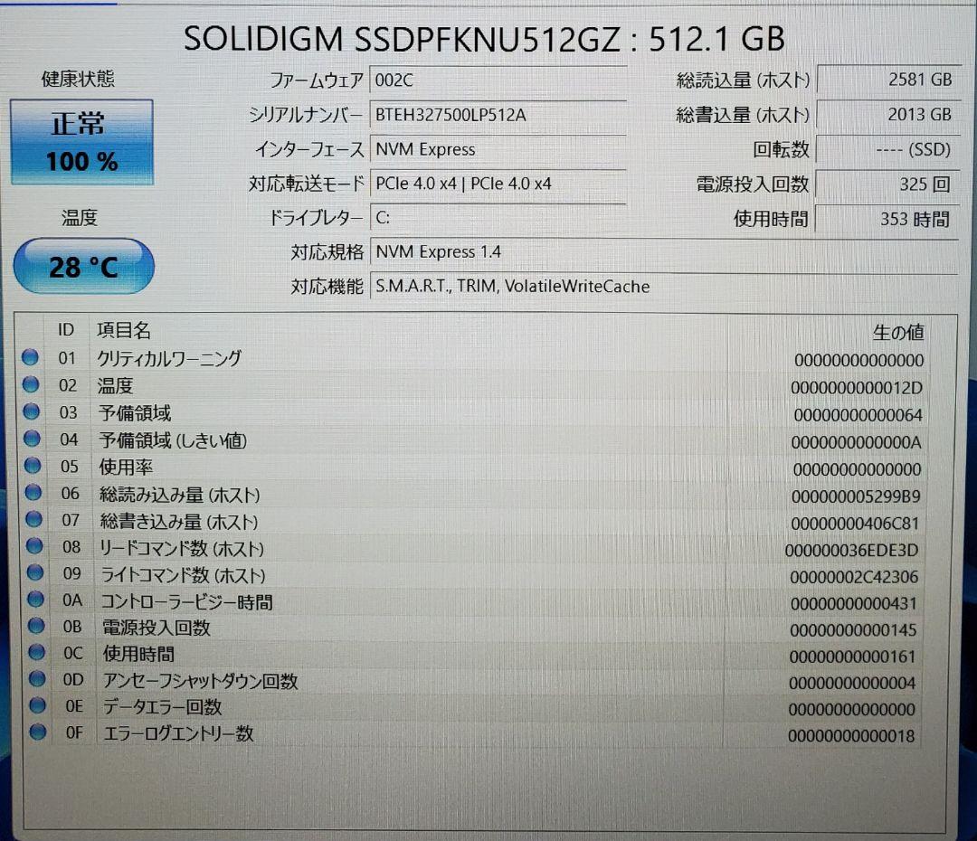Thirdwave DX-R5 第13世代Corei5 16GB 512GB