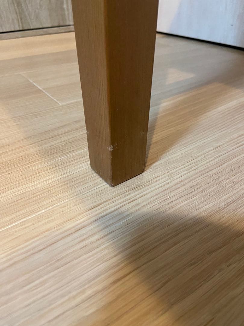 ICHIBA 木製デスク 引き出し付き ナチュラル 美品