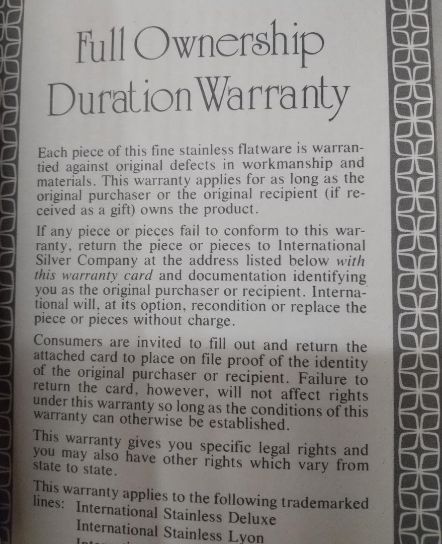 ■美品ステンレス製25点 カトラリーセットB (5点×5人分)