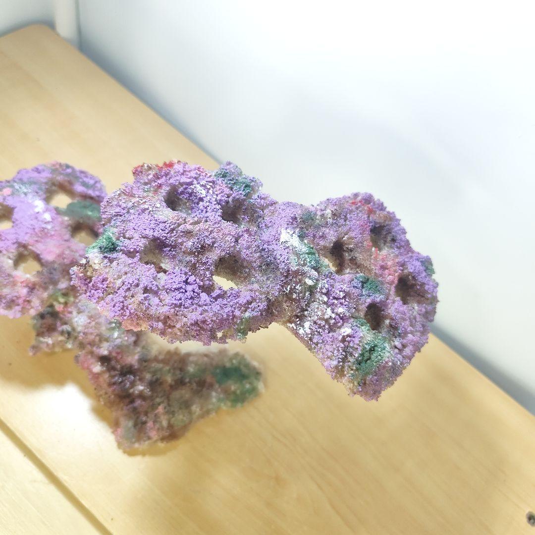 プラグ穴付き アク抜き不要人工ライブロック 海水水槽 レプリカ コーラルフラグ7