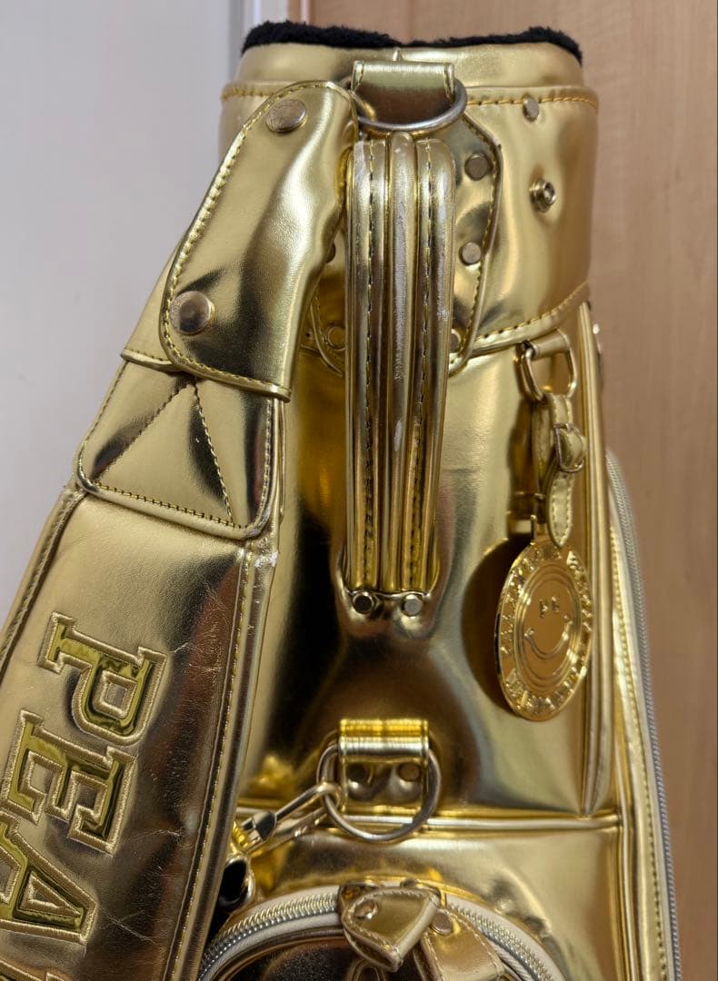 美品★パーリーゲイツ★キャディバッグ★ゴルフ★ゴルフバッグ★ゴールド★レア★金