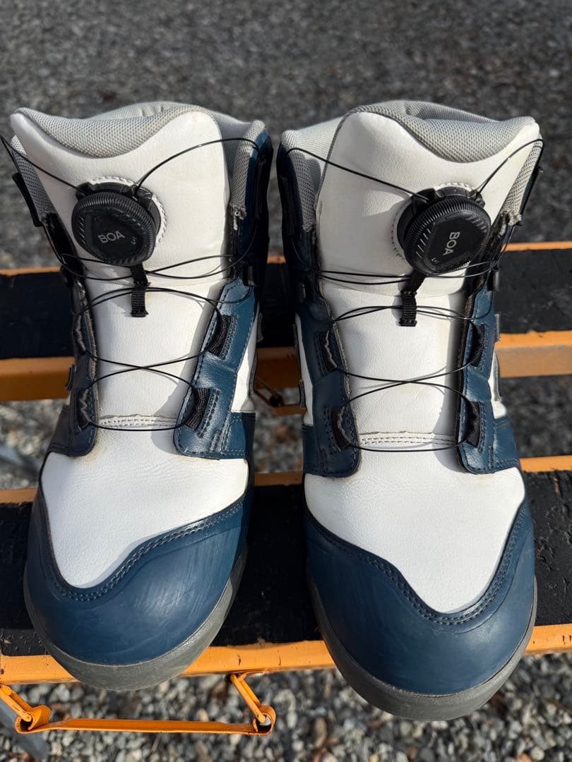 お*ん様 New Balance BOA安全靴 ネイビー/ホワイト ハリスバーグ