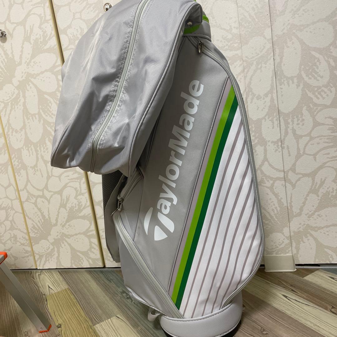 TaylorMade キャディバッグ グレー/グリーン　ゴルフバッグ
