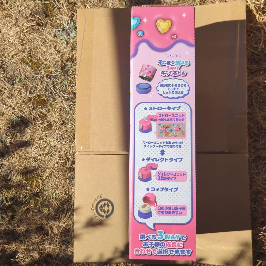 しなこちゃん子ども用水筒 600ml 3WAYタイプ