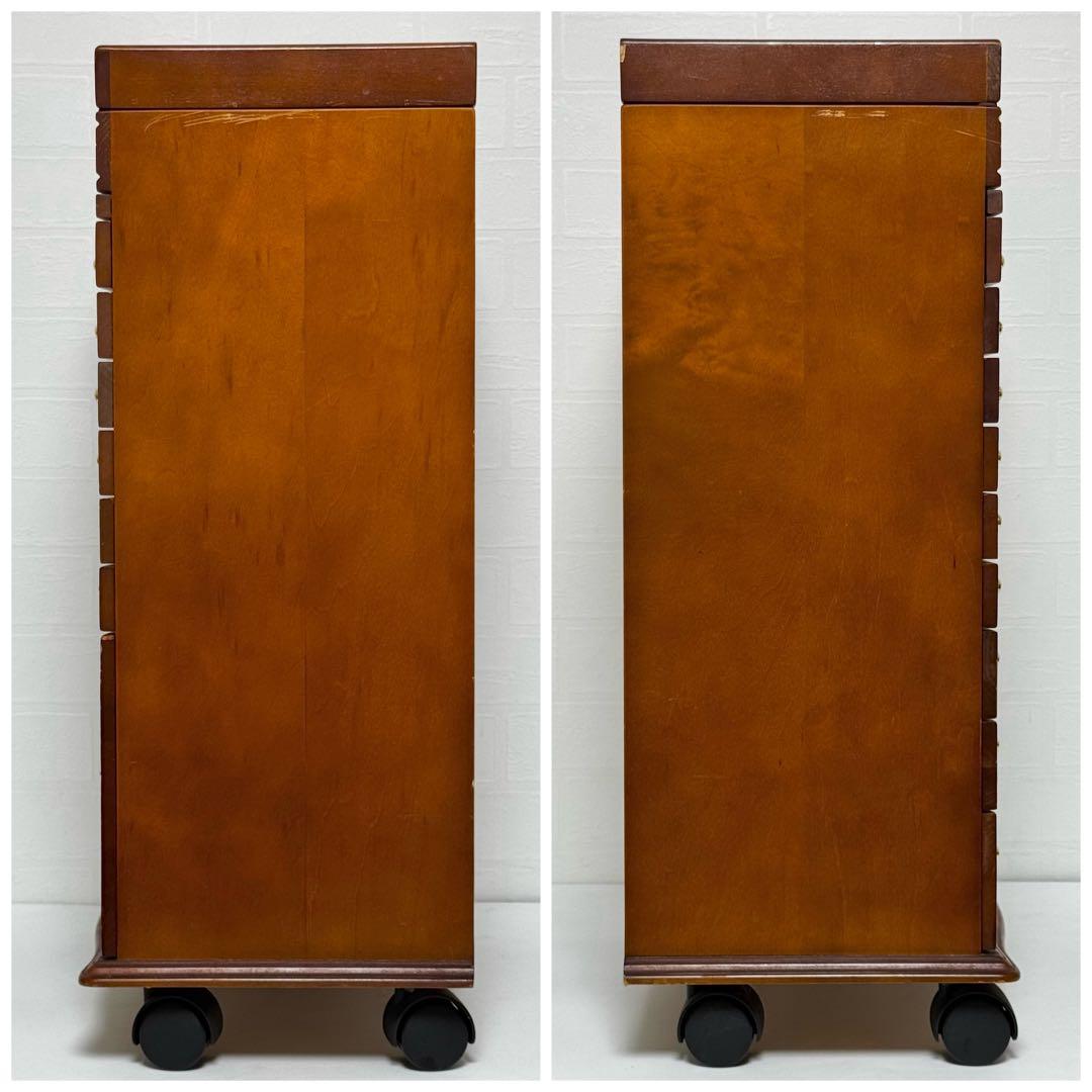 【貴重】ジュエリーチェスト メイクチェスト ジュエリーボックス チェスト 木製