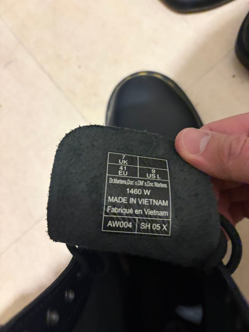 Dr. Martens 1460 W ブラック 7 UK