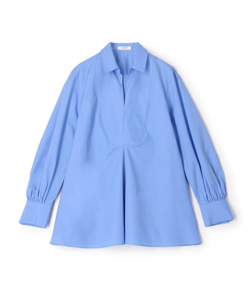 MACPHEE コットンブロード スキッパーシャツ