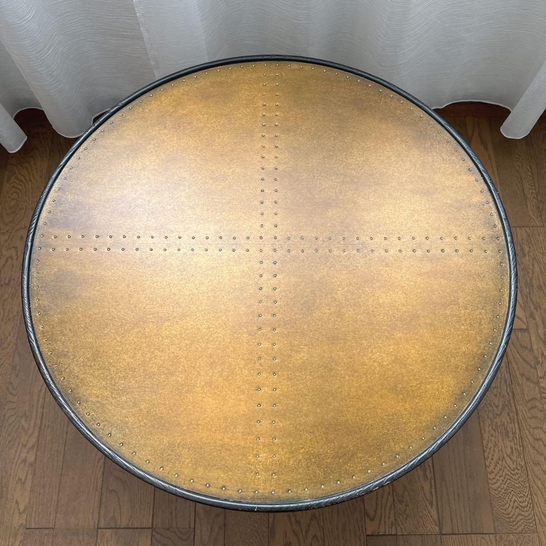 【廃盤】 クラッシュゲート 関家具 ハンターct リビングテーブル　真鍮 木製