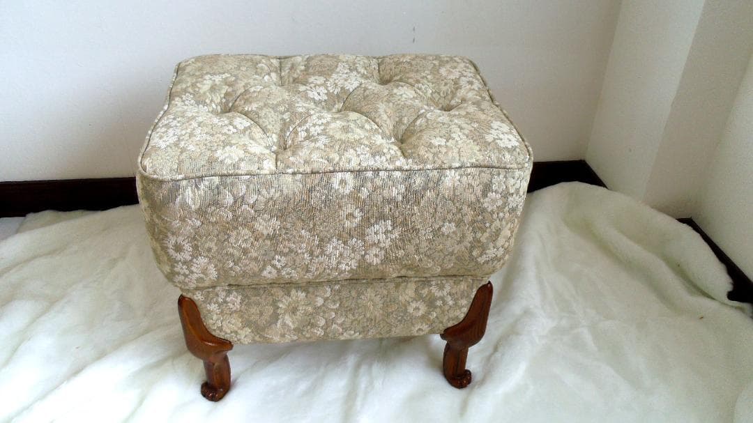 花柄オットマン 395mm