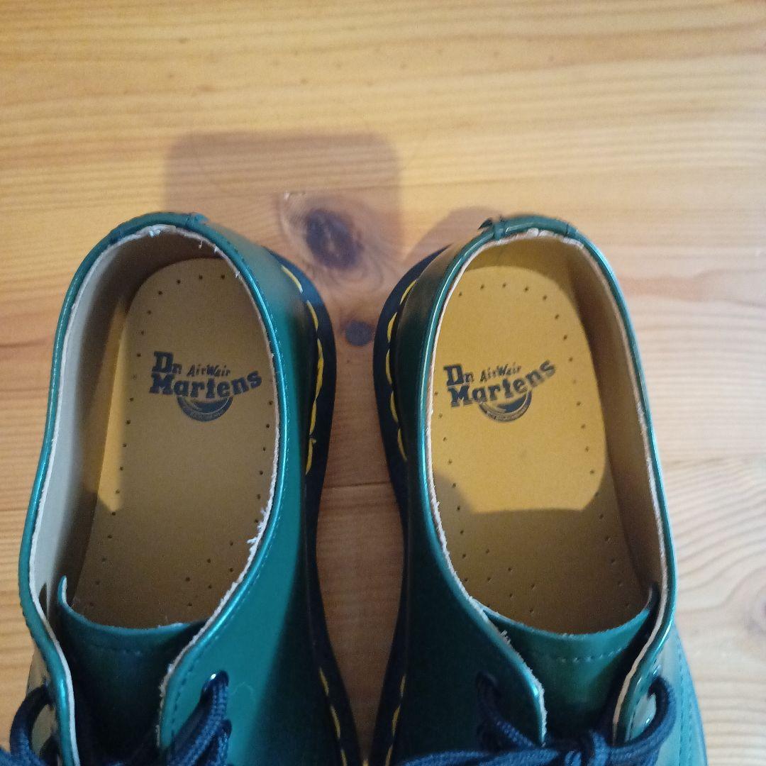 【美品】Dr.Martensマーチン3ホール 1461グリーンUK3　レディース