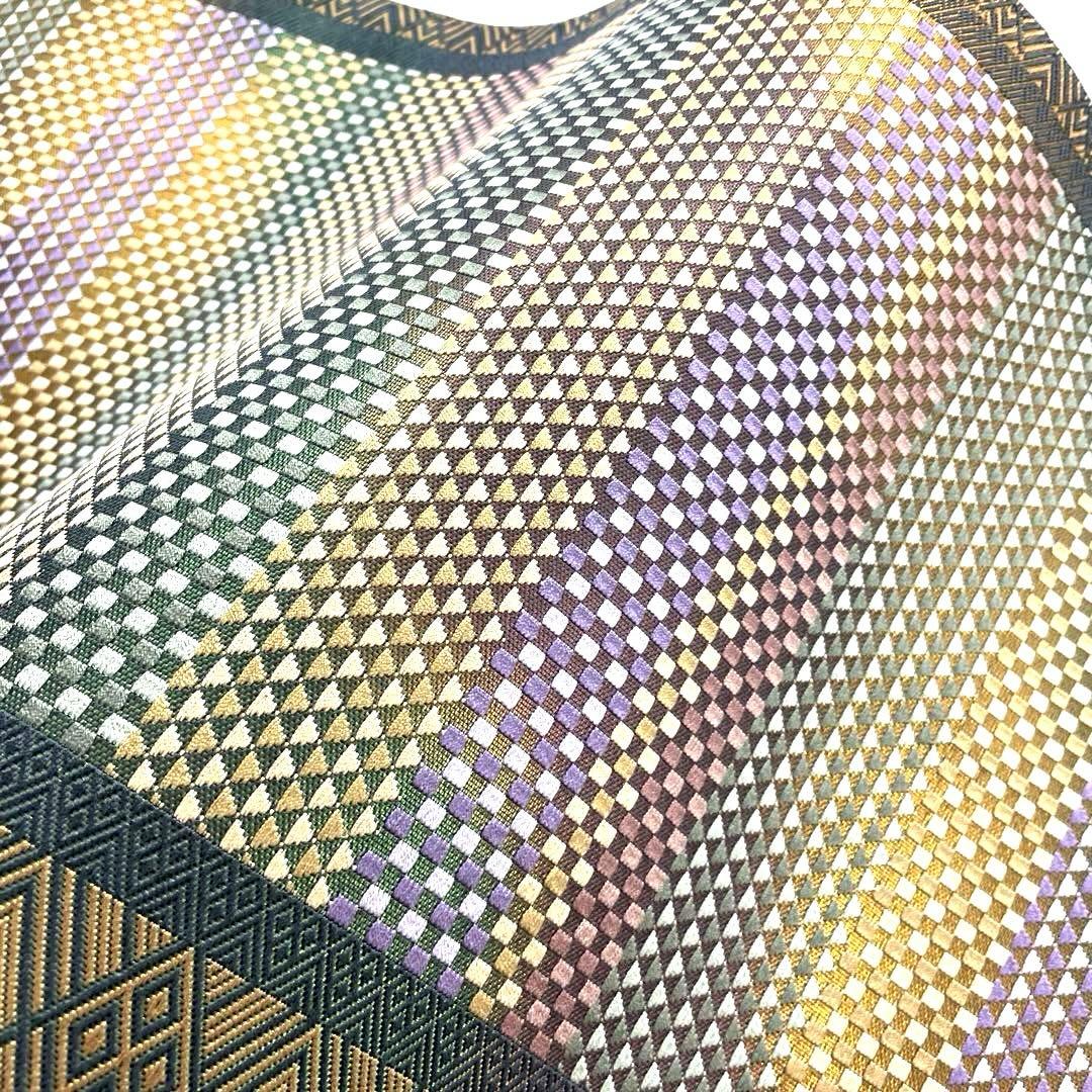 専用帯6101 ●伝統工芸士 酒井豊 本場筑前博多織 高級 正絹 両面全通 袋帯