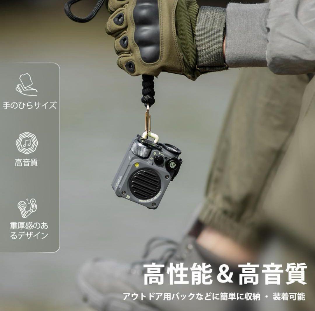 MUZEN Wild miniスピーカー buletooth5.0 メタルグレー