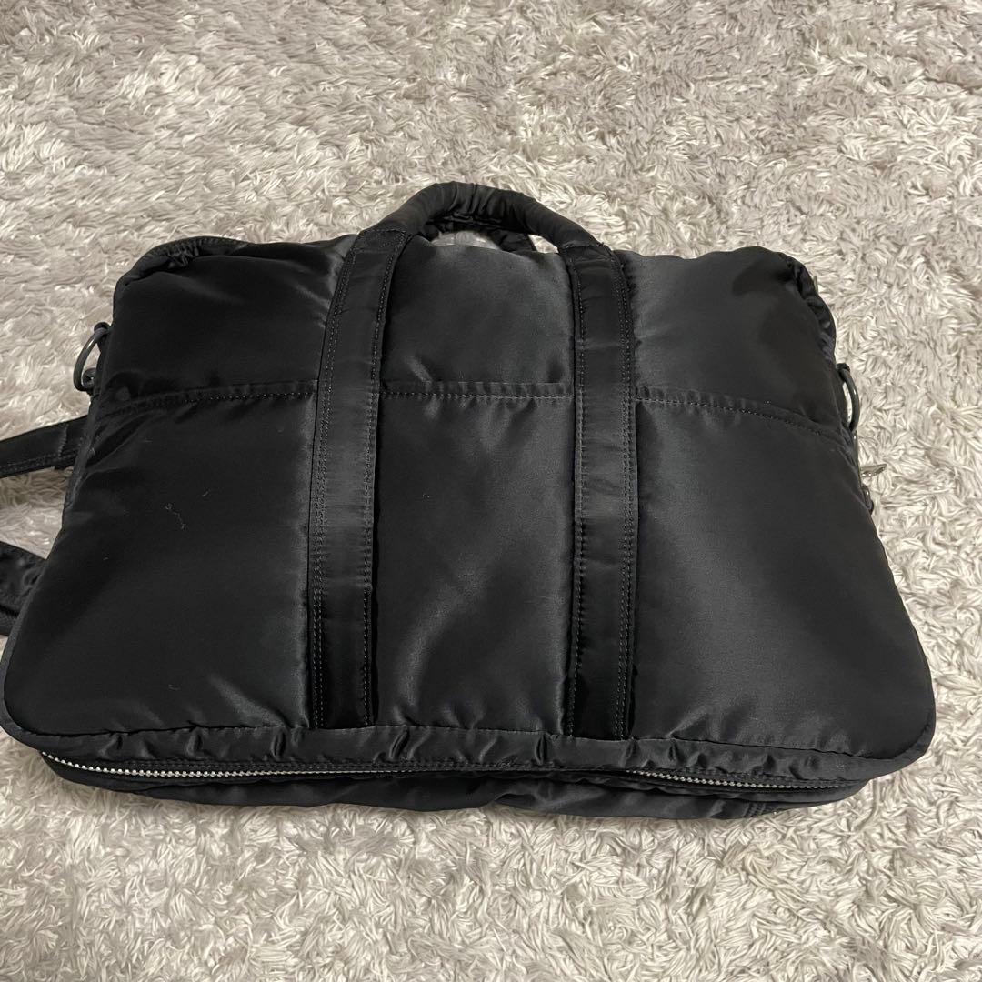極美品　ポーター タンカー 2way 2層式 拡張可 ブリーフケース 黒 A4