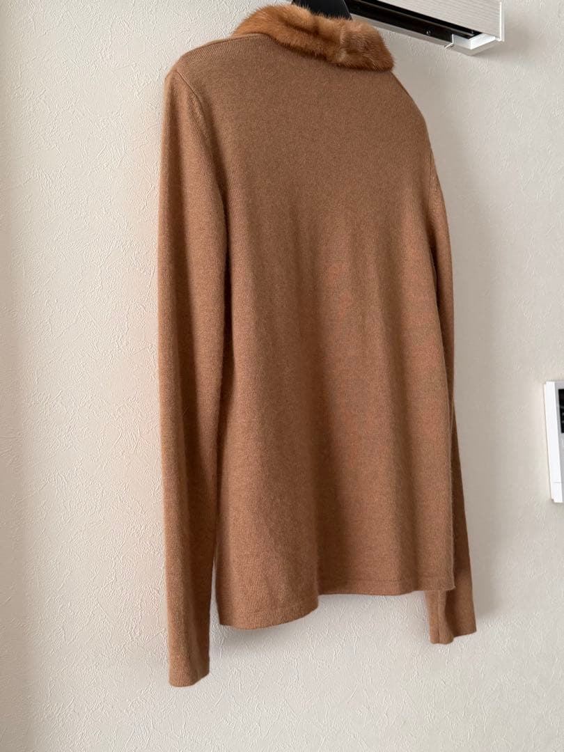 MaxMara MINKファーベージュ カーディガン