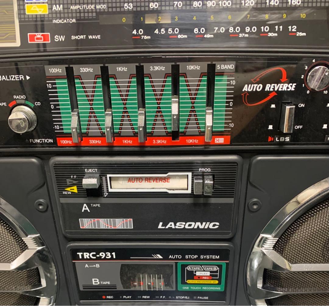 LASONIC TRC-931ラジカセBOOMBOX デットストック品中古動作品
