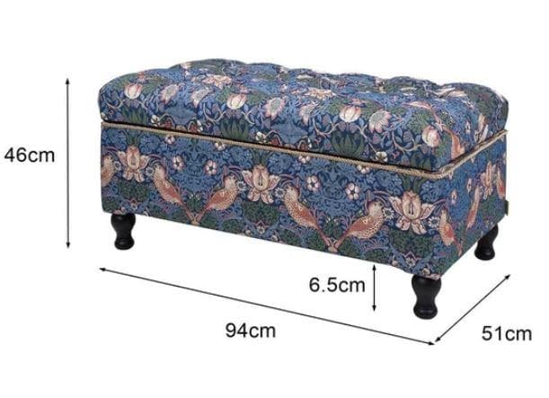 スツールボックス イチゴ泥棒 ジェニファーテイラー 33032SB-VI02