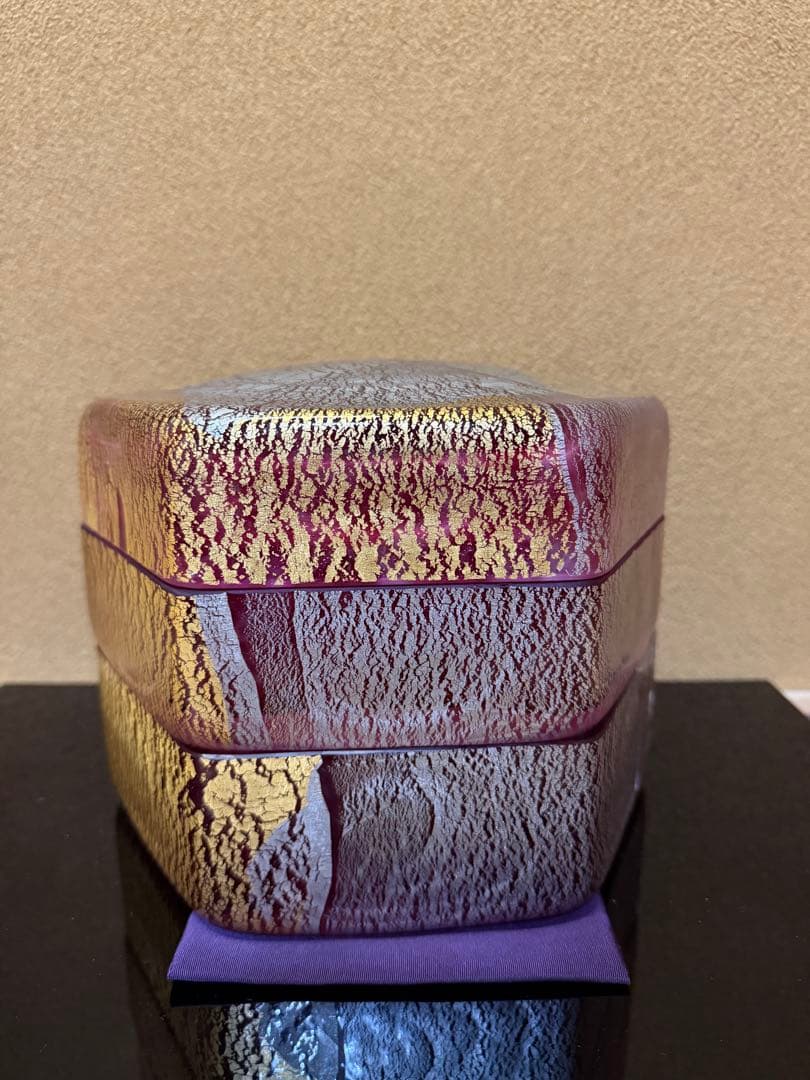 文化勲章　藤田喬平　手吹　飾筥　春千里　潤織箱