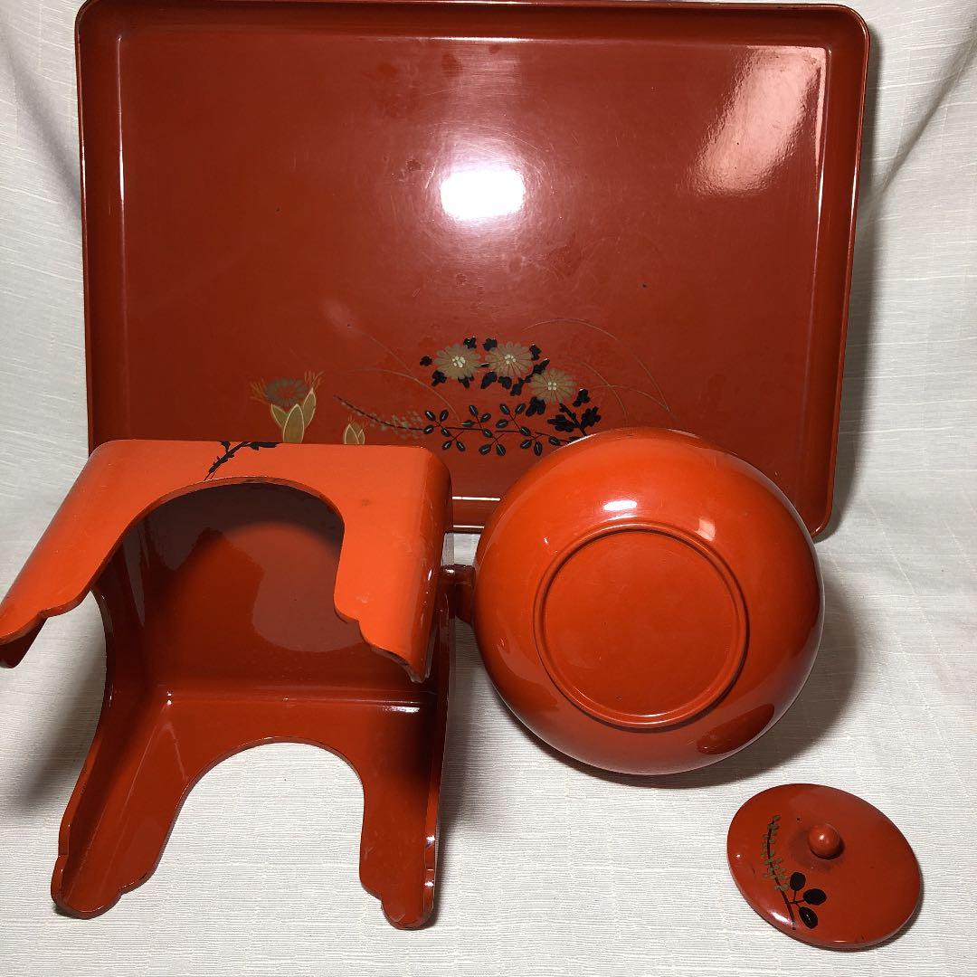 【レトロ】おとそセット　本うるし塗り　明治神宮　縁起物