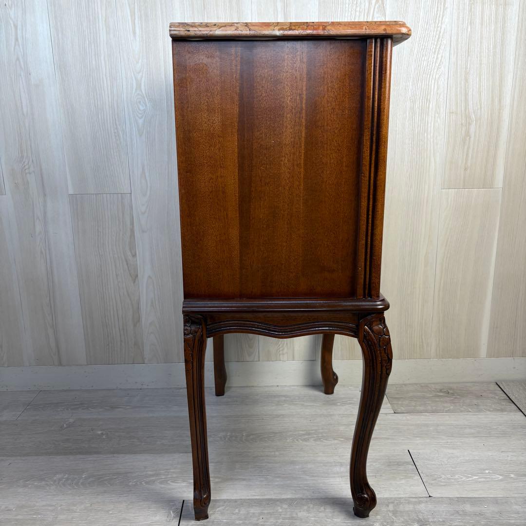 【イタリア製】クラウディオ 猫脚 3段チェスト 大理石 天板 アンティーク