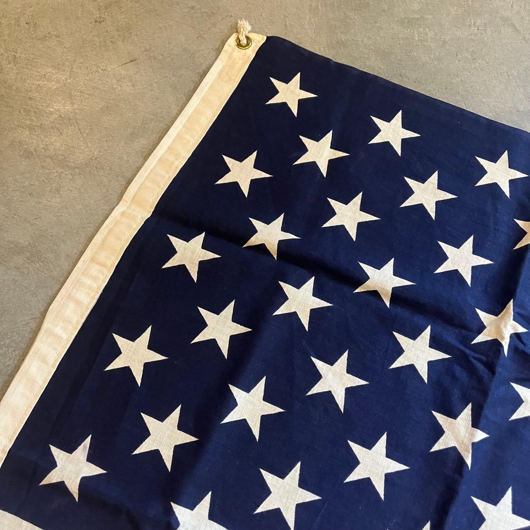 アメリカ 星条旗 50スター コットン ビンテージ アンティーク ディスプレイ