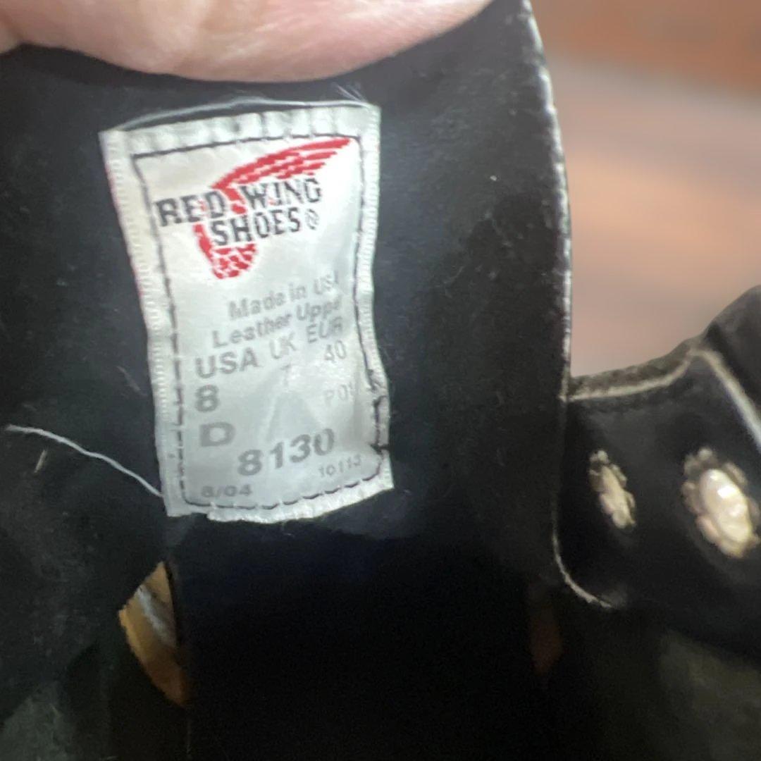 瀬*み様 レッドウイング　黒　レザー ワークブーツ 81330 8D
