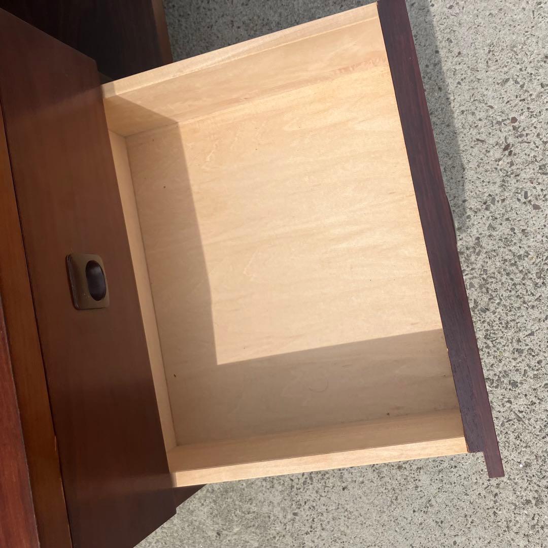 カリモク 引き出し付き 大型 木製センターテーブル ローテーブル ガラステーブル