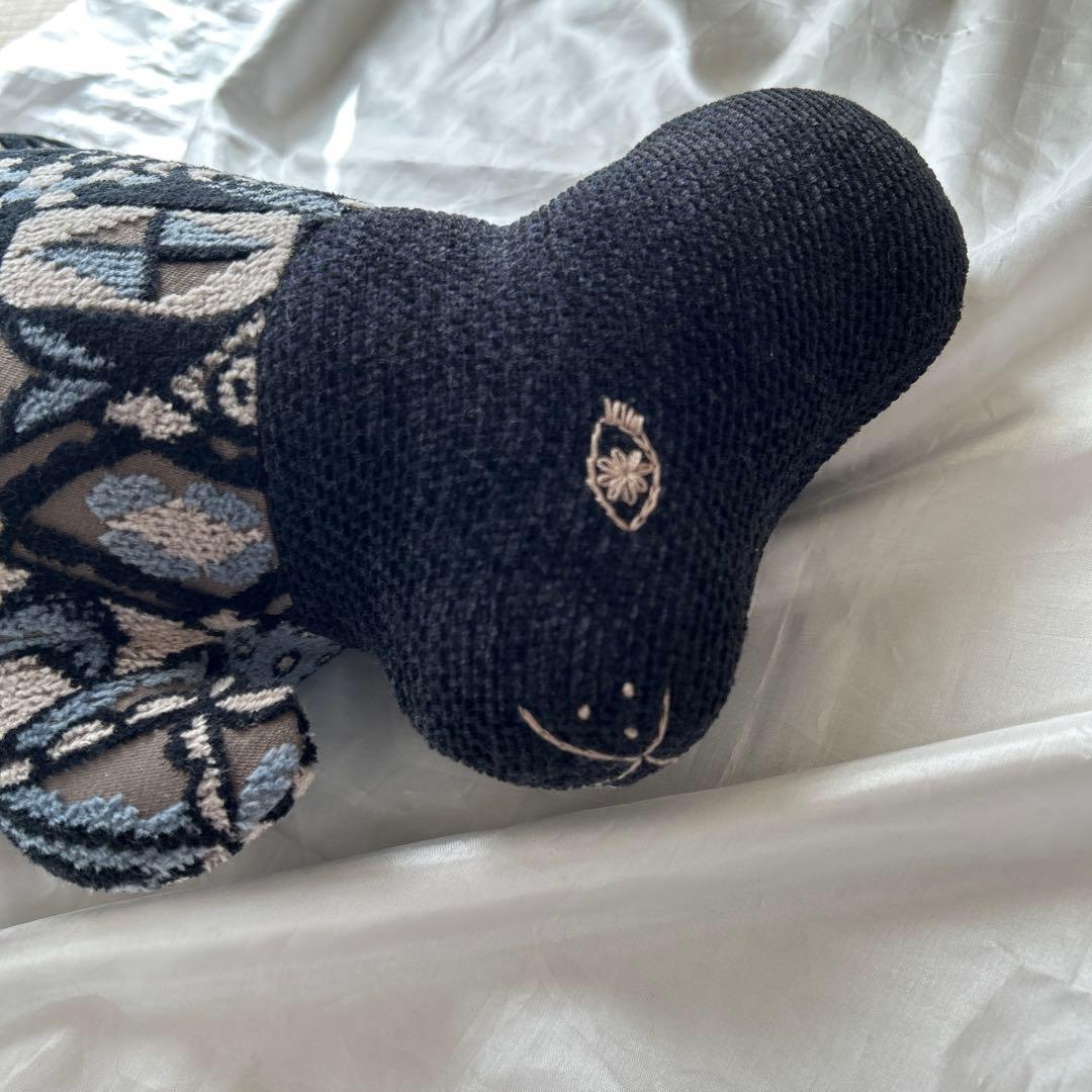 ミナペルホネン うさぎクッション　こうさぎ　symphony ブラック