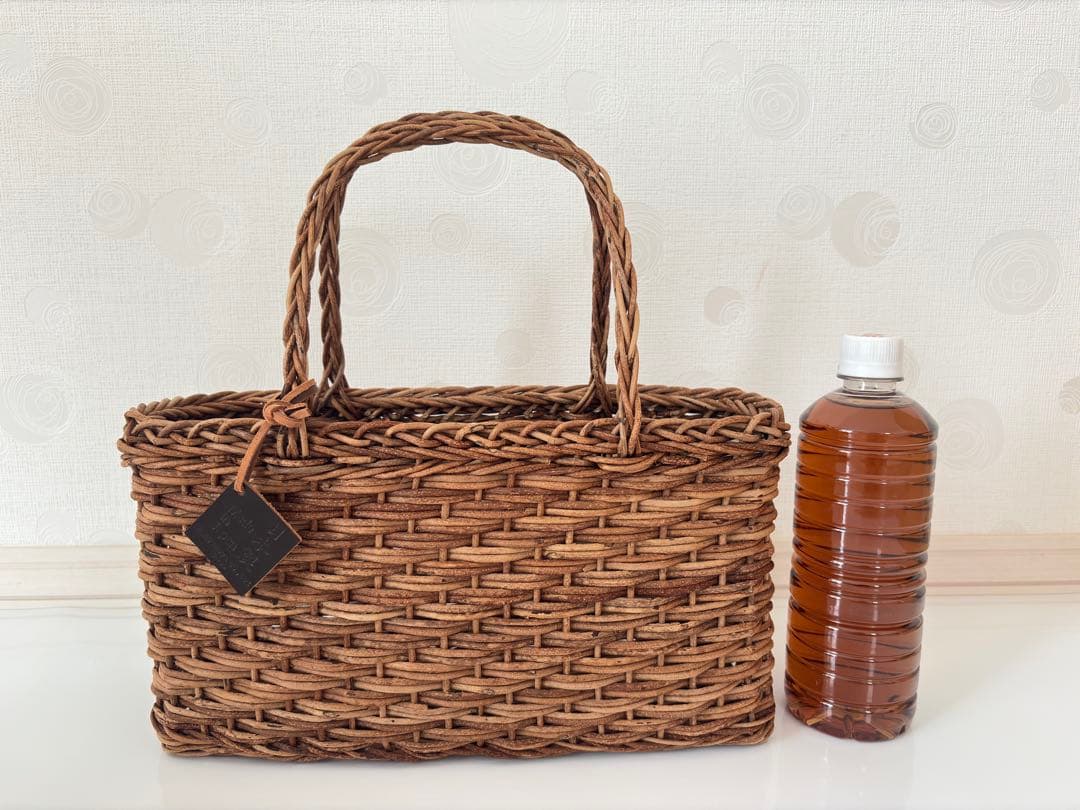 【未使用に近い】松野屋　あけび籠バッグ　日本製　国産　かごバッグ　カゴバッグ