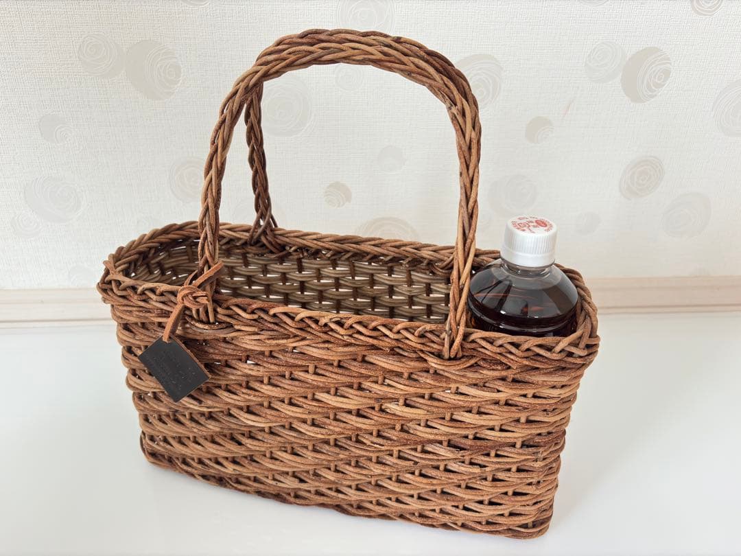 【未使用に近い】松野屋　あけび籠バッグ　日本製　国産　かごバッグ　カゴバッグ
