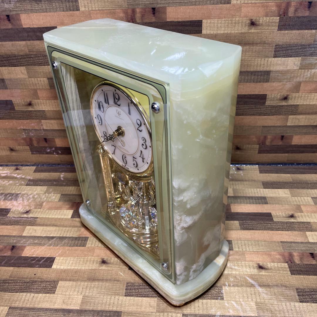 QUEEN ELIZABETH 2 大理石 置き時計 重厚 高級 レトロ