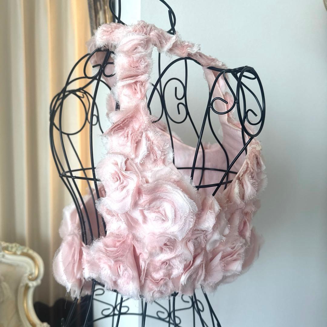 CHANEL フラワーモチーフキャミソール 38