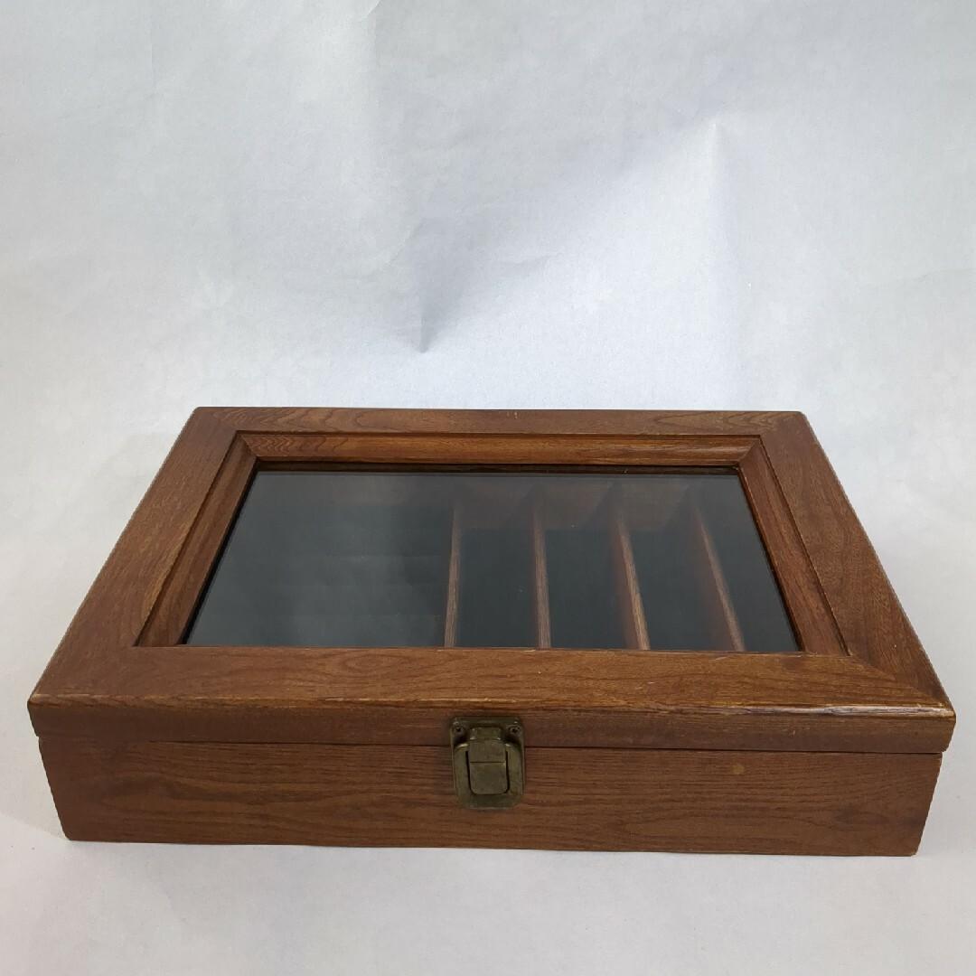 サカべ㈱ 木製 アクセサリーケース 天然木オーク材 良品 ヴィンテージ品