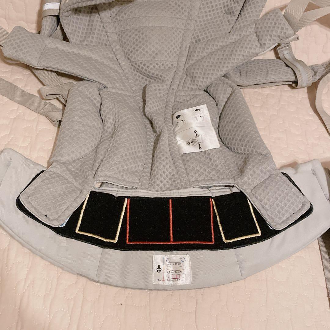 【美品】エルゴ オムニブリーズ パールグレー + 収納カバー +レッグウォーマー