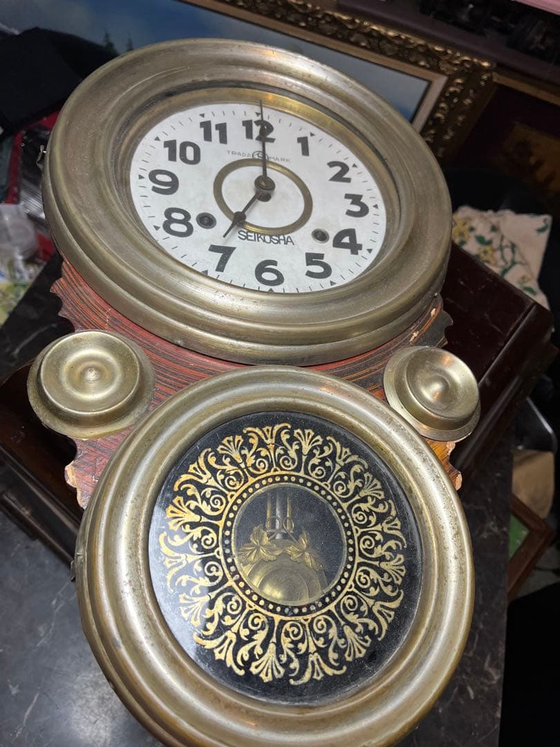 セイコー社ダルマ時計、ダルマゼンマイ時計、四つ丸ダルマ時計、ゼンマイ振り子時計