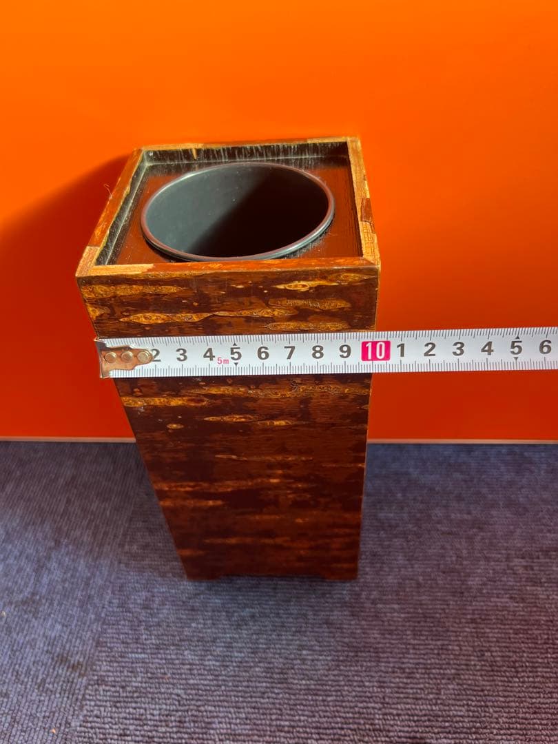 1237 桜皮細工　花瓶　伝統工芸品