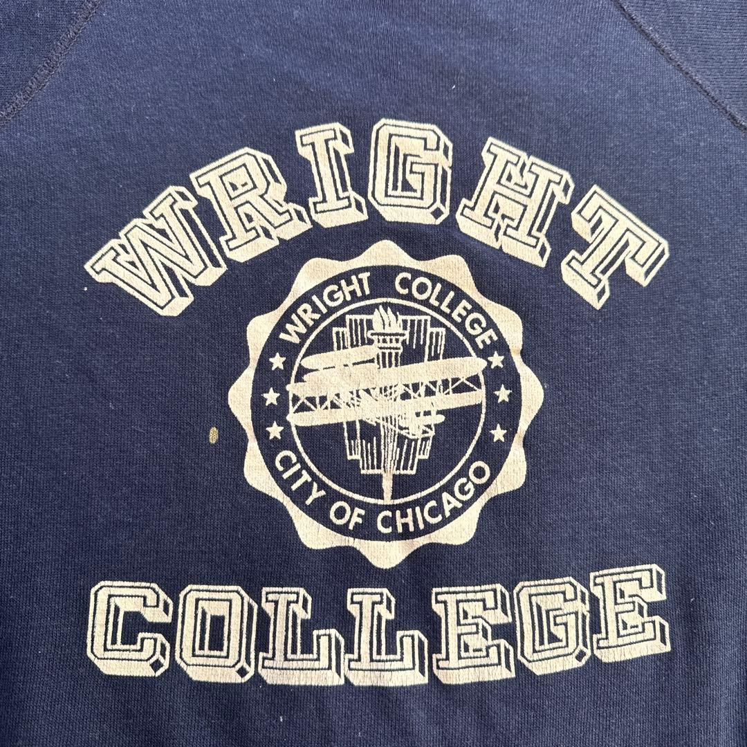 す*ぶ様 超美品 60’s カレッジスウェット 茄子紺