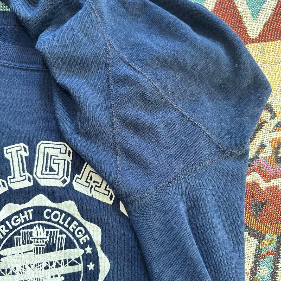 す*ぶ様 超美品 60’s カレッジスウェット 茄子紺