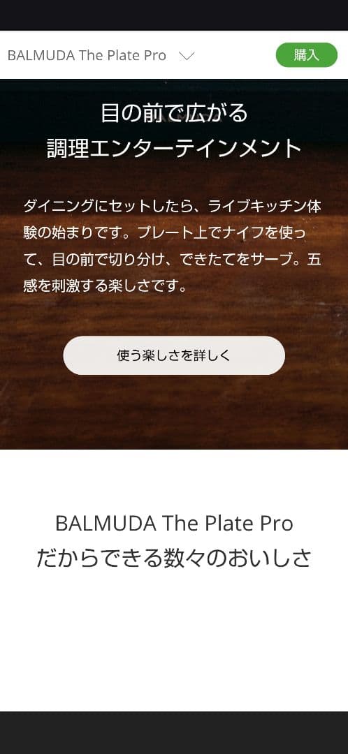 BALMUDA The Plate Pro ホットプレート　☆新品未開封品☆