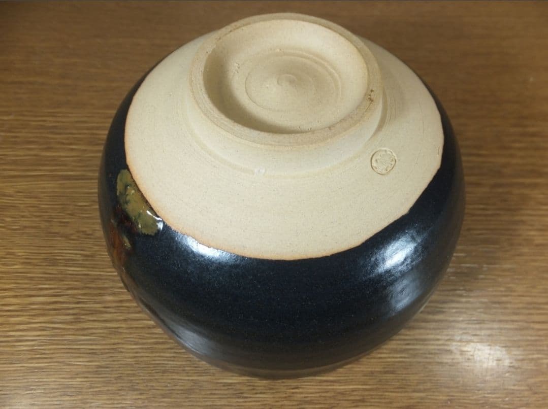 真作保証 13代 高取八仙 自作 高取春慶茶碗 高取焼 コレクター放出品 福岡県